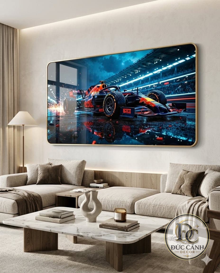 Tranh Tráng Gương Xe Đua F1 Red Bull Racing