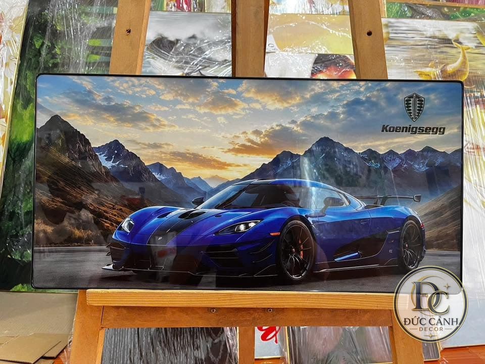 Tranh Tráng Gương Siêu Xe Koenigsegg