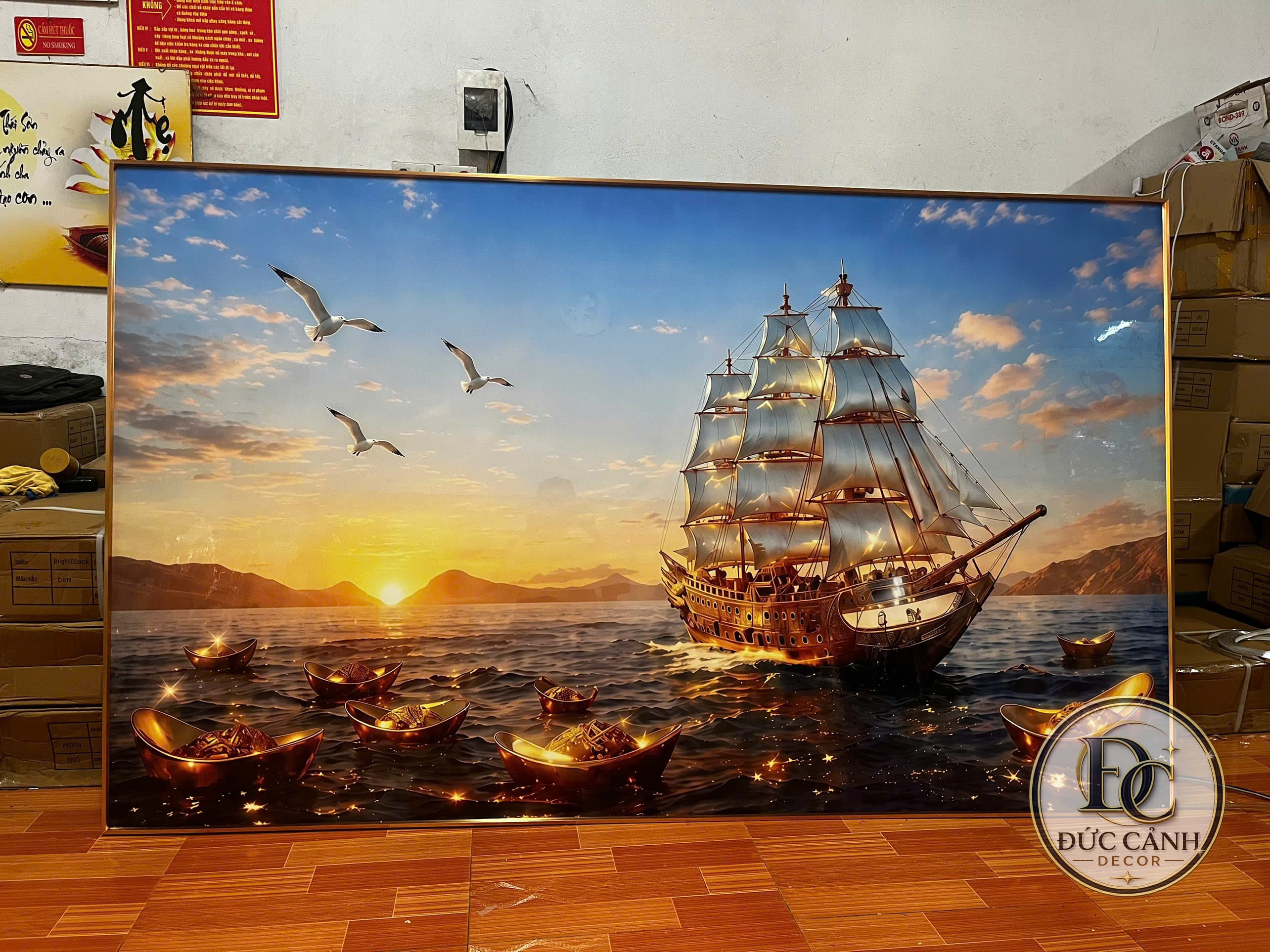 Tranh Thuận Buồm Vàng Son